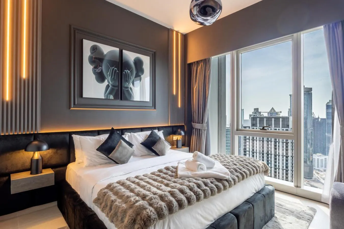 Luxury 1-Bedroom, High-Floor, Skyline Views Dubai Lägenhet