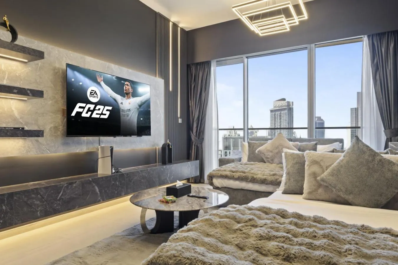 Lägenhet Luxury 1-Bedroom, High-Floor, Skyline Views Dubai Förenade Arabemiraten